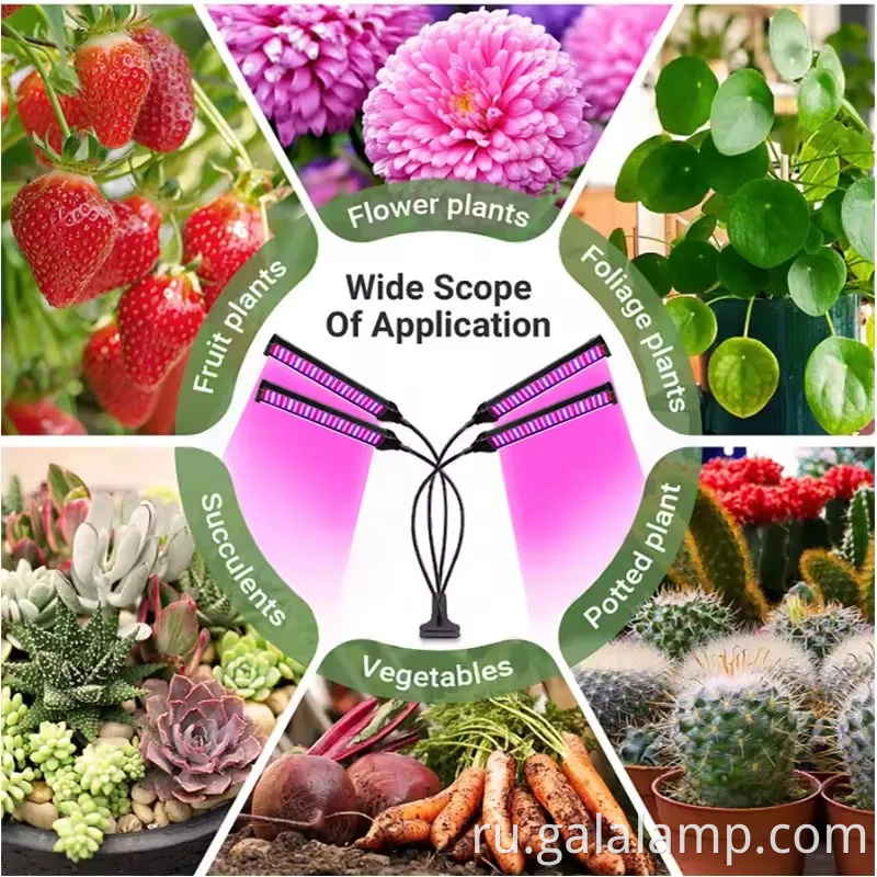 Регулируемый зажим светодиодный свет выращивает свет с универсальной функцией заполнения